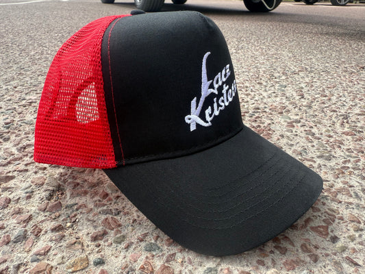 TRUCKER-KEPS RÖD/VIT
